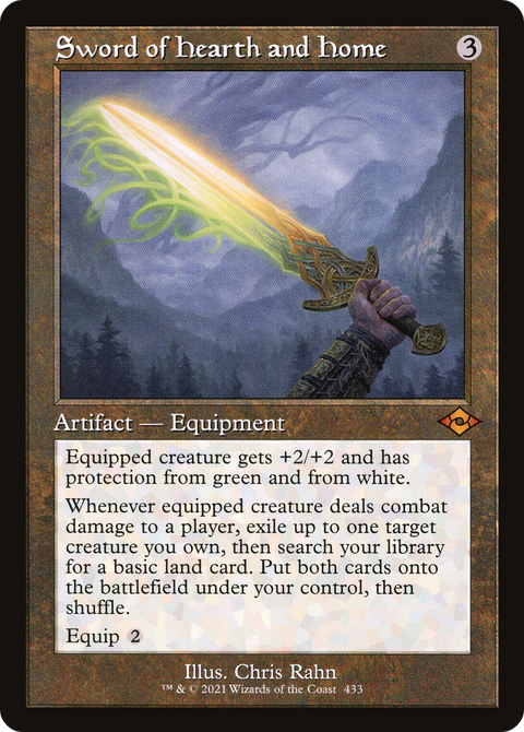 Sword of Hearth and Home (Retro Frame) (MH2-433) - Modern Horizons 2 Etched Foil