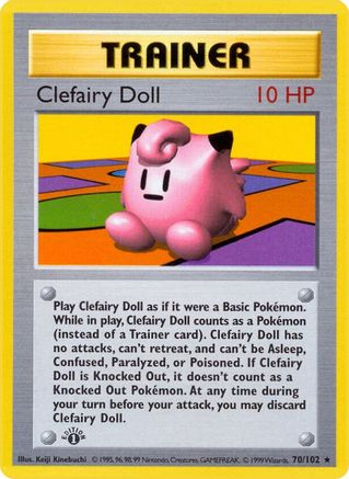 Clefairy Doll 070  - Unlimited Base Set Shadowless - Rare