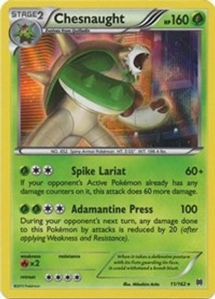Chesnaught 011/162  - Holofoil XY  BREAKthrough - Holo Rare
