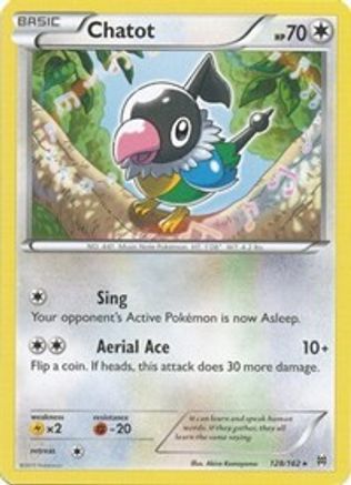 Chatot 128  XY  BREAKthrough - Rare