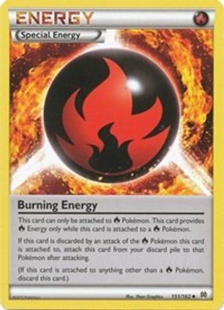 Burning Energy 151/162  XY  BREAKthrough - Uncommon