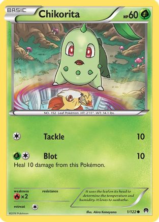 Chikorita 001/122  XY  BREAKpoint - Common