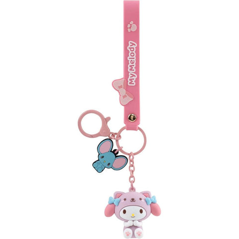 HELLO KITTY - Keychain w/hand strap - Animals (Window Box)
