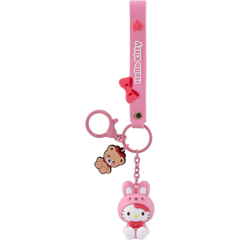 HELLO KITTY - Keychain w/hand strap - Animals (Window Box)