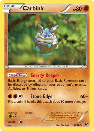 Carbink (49) 049/124  - Reverse Holofoil XY  Fates Collide - Rare