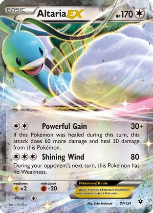 Altaria EX 083/124  - Holofoil XY  Fates Collide - Ultra Rare