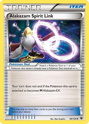 Alakazam Spirit Link 090/124  XY  Fates Collide - Uncommon