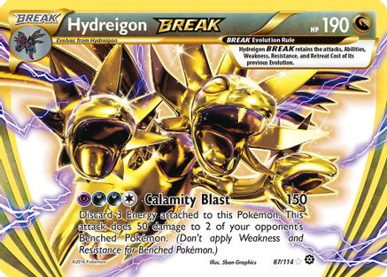 Hydreigon BREAK 087/114  - Holofoil XY  Steam Siege - Rare BREAK
