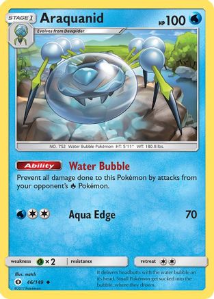 Araquanid 046/149  - Reverse Holofoil SM Base Set - Uncommon