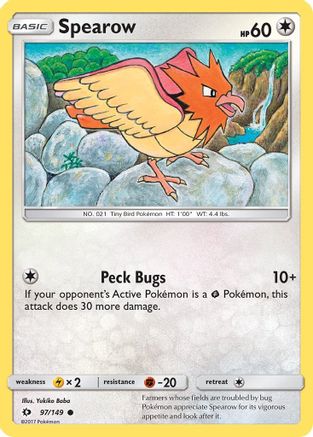Spearow 097/149  SM Base Set - Common