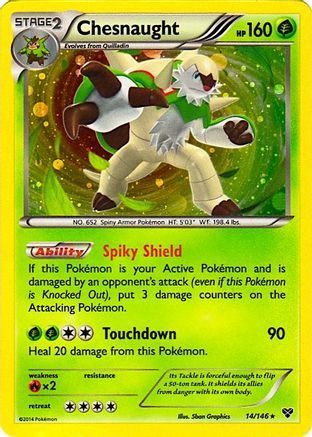 Chesnaught 014/146  - Holofoil Blister Exclusives - Promo