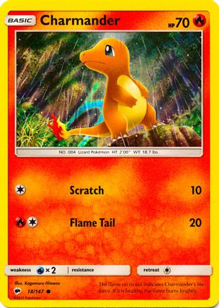 Charmander 018/147  - Holofoil Miscellaneous Cards & Products - Promo