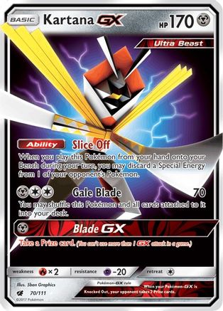 Kartana GX 070/111  - Holofoil SM  Crimson Invasion - Ultra Rare