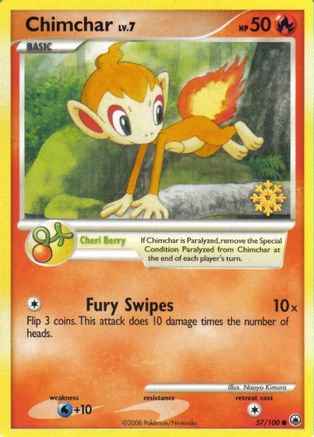 Chimchar 057/100  Countdown Calendar Promos - Promo