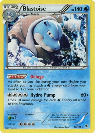 Blastoise 016/101  - Holofoil Blister Exclusives - Promo