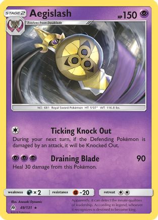 Aegislash 049  SM  Forbidden Light - Rare