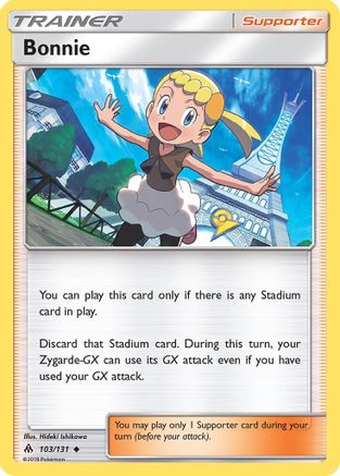 Bonnie 103  - Reverse Holofoil SM  Forbidden Light - Uncommon