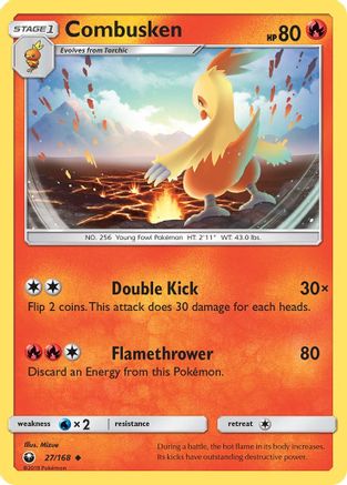 Combusken 027/168  SM  Celestial Storm - Uncommon