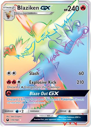 Blaziken GX (Secret) 170  - Holofoil SM  Celestial Storm - Secret Rare