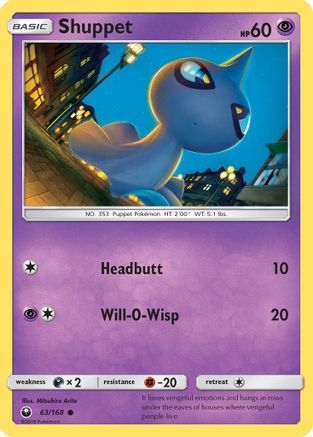 Shuppet (63) 063  SM  Celestial Storm - Common