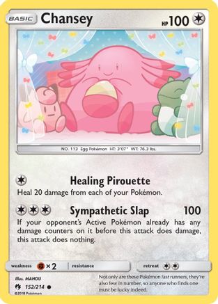 Chansey 152/214  SM  Lost Thunder - Common