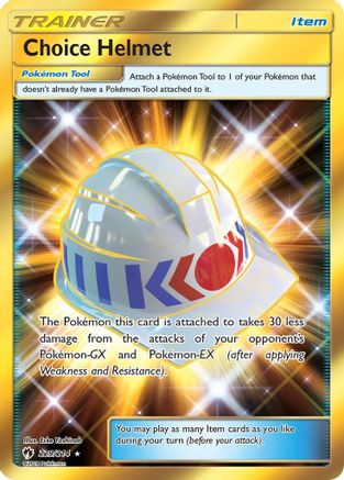 Choice Helmet (Secret) 229  - Holofoil SM  Lost Thunder - Secret Rare