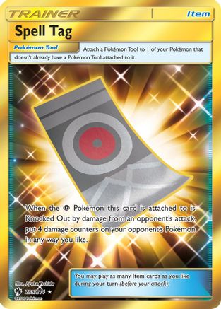 Spell Tag (Secret) 235  - Holofoil SM  Lost Thunder - Secret Rare