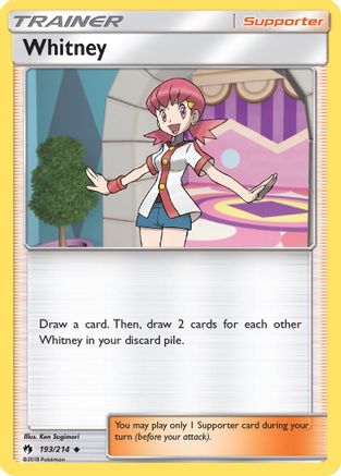 Whitney 193/214  SM  Lost Thunder - Uncommon