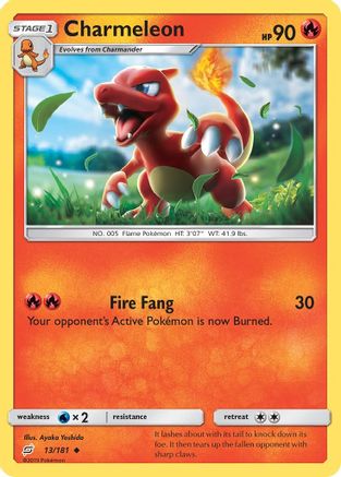 Charmeleon 013/181  - Reverse Holofoil SM  Team Up - Uncommon