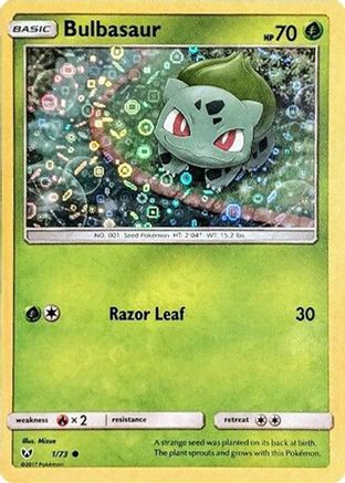 Bulbasaur 001/73  - Holofoil Miscellaneous Cards & Products - Promo