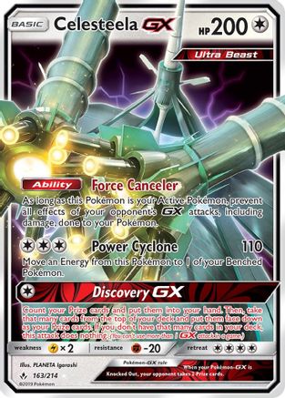 Celesteela GX 163/214  - Holofoil SM  Unbroken Bonds - Ultra Rare