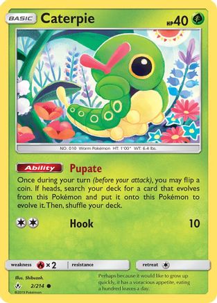 Caterpie 002/214  SM  Unbroken Bonds - Common