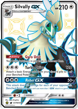 Silvally GX SV79/SV94  - Holofoil Hidden Fates Shiny Vault - Shiny Holo Rare