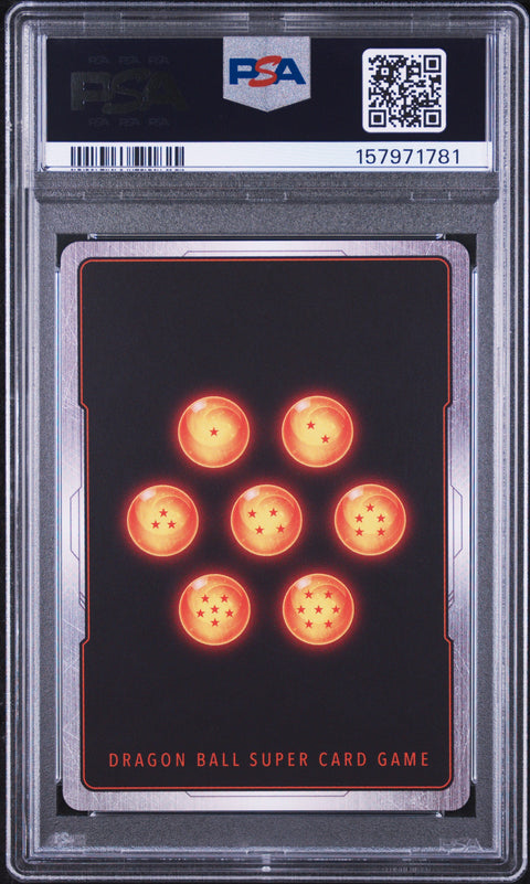 2026 DRAGON BALL SUPER CARD GAME MASTERS SERIES 30 THREE GLORIOUS FIGHTERS #BT30-151 SS4 SON GOKU, BLASTING SECRET RARE PSA 10