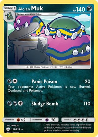 Alolan Muk 131/236  SM  Cosmic Eclipse - Rare