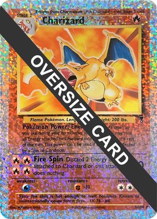 Charizard 0S1/S4  - Reverse Holofoil Jumbo Cards - Promo