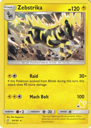 Zebstrika 045/181  Battle Academy - Promo
