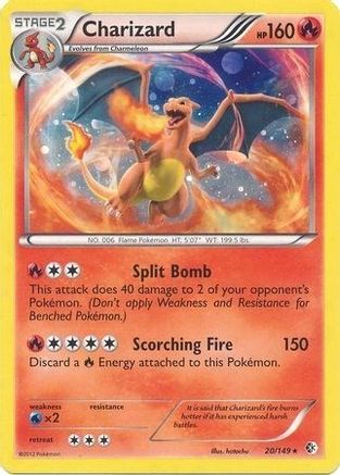 Charizard 020/149  - Holofoil Blister Exclusives - Promo