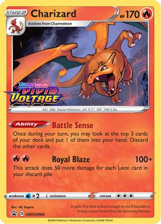 Charizard SWSH066  - Holofoil SWSH Sword & Shield Promo Cards - Promo