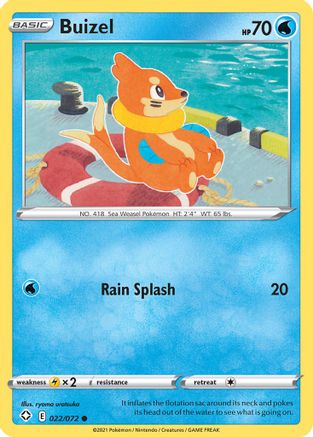 Buizel 022/072  Shining Fates - Common