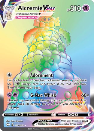 Alcremie VMAX (Secret) 073/072  - Holofoil Shining Fates - Secret Rare