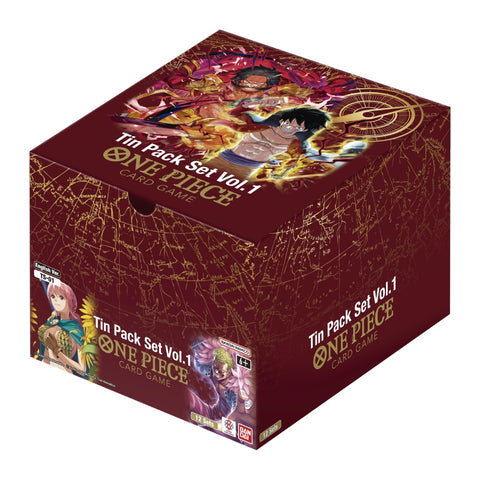 One Piece Card Game: Tin Pack Set Display – Vol. 1