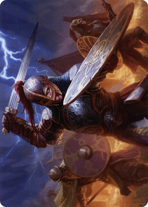 Beskir Shieldmate Art Card (ASKHM-001) - Art Series: Kaldheim (Borderless)