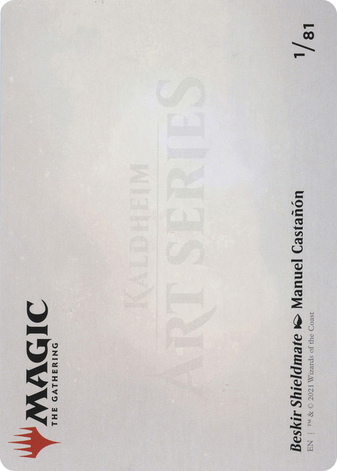 Beskir Shieldmate Art Card (ASKHM-001) - Art Series: Kaldheim (Borderless)