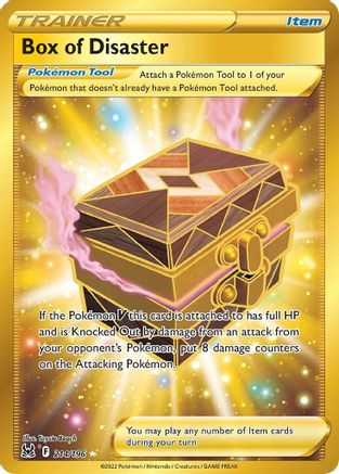 Box of Disaster (Secret) 214/196  - Holofoil SWSH11 Lost Origin - Secret Rare