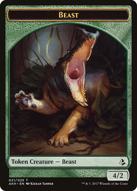 Beast Token (AKH-021) - Amonkhet Tokens