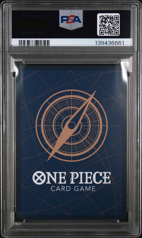 2025 ONE PIECE OP12-LEGACY OF THE MASTER #060 BOEUF BURST ALTERNATE ART PSA 10