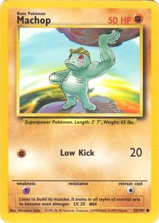 Machop 052/102  Base Set - Common