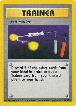 Item Finder 074/102  Base Set - Rare