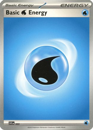 Basic Water Energy 003  SVE Scarlet & Violet Energies - Common